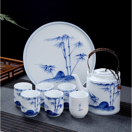 Blue and White porcelain Set (Handcrafted by Master)